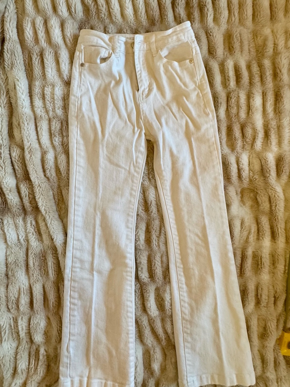 Habitual White High-Waist Straight Leg Pants